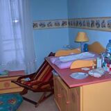 Chest of drawers with solid pine changing table