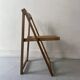 Chaise pliante en bois par Aldo Jacober, design 1960/1970