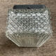 Vintage glass wall light from the 1970s.