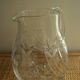 old pitcher carafe cut crystal art table vintage crystal pitcher