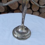 Patinated silver candlestick