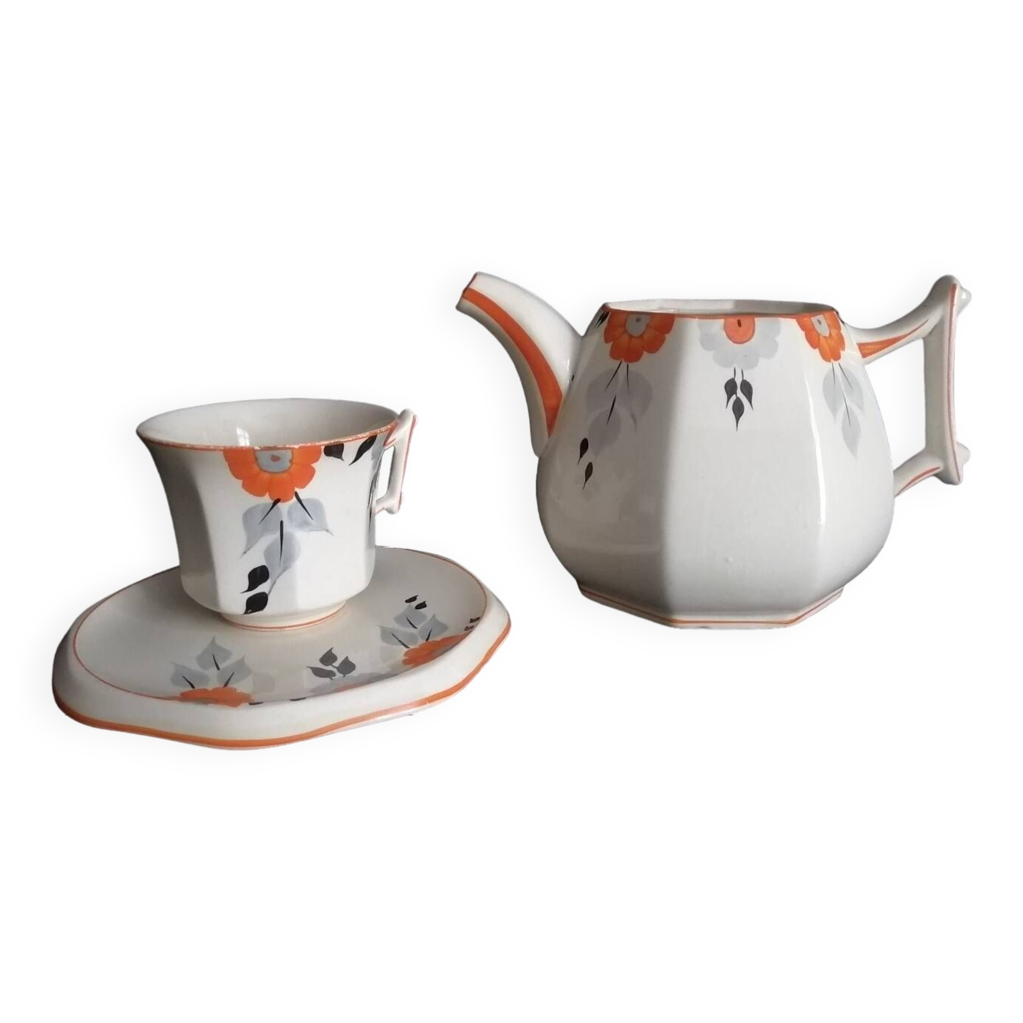 Palissy potery art deco service