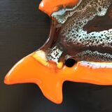 Empty orange fish pocket