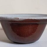 19th century enamelled earthenware salad bowl