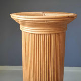 Rattan column stall foot pencil reed 1970s