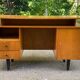 Scandinavian desk from the 50s/60s in wood 130cm