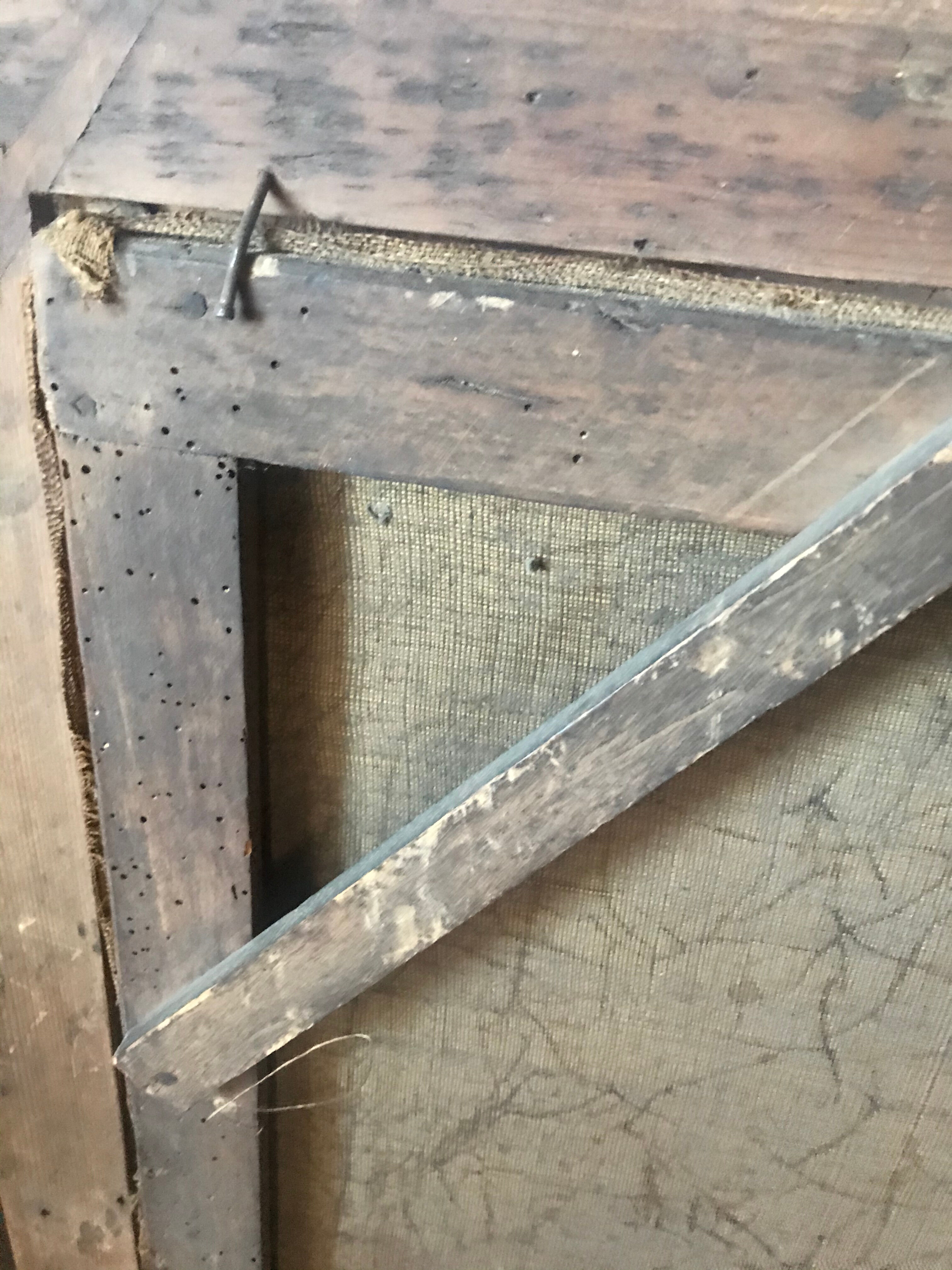 Wore "Lady in the Headdress." Oil on canvas between 1820 and 1860. Unsigned. Old frame.