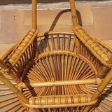 Rattan coffee table 50s
