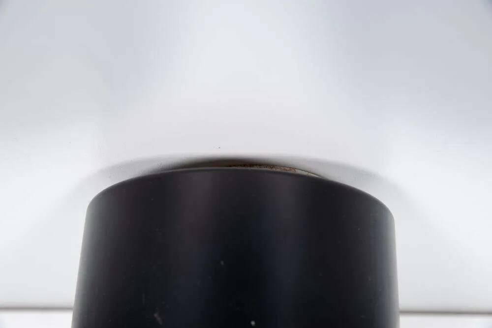 Vintage glass ceiling lamp from the 1960s.