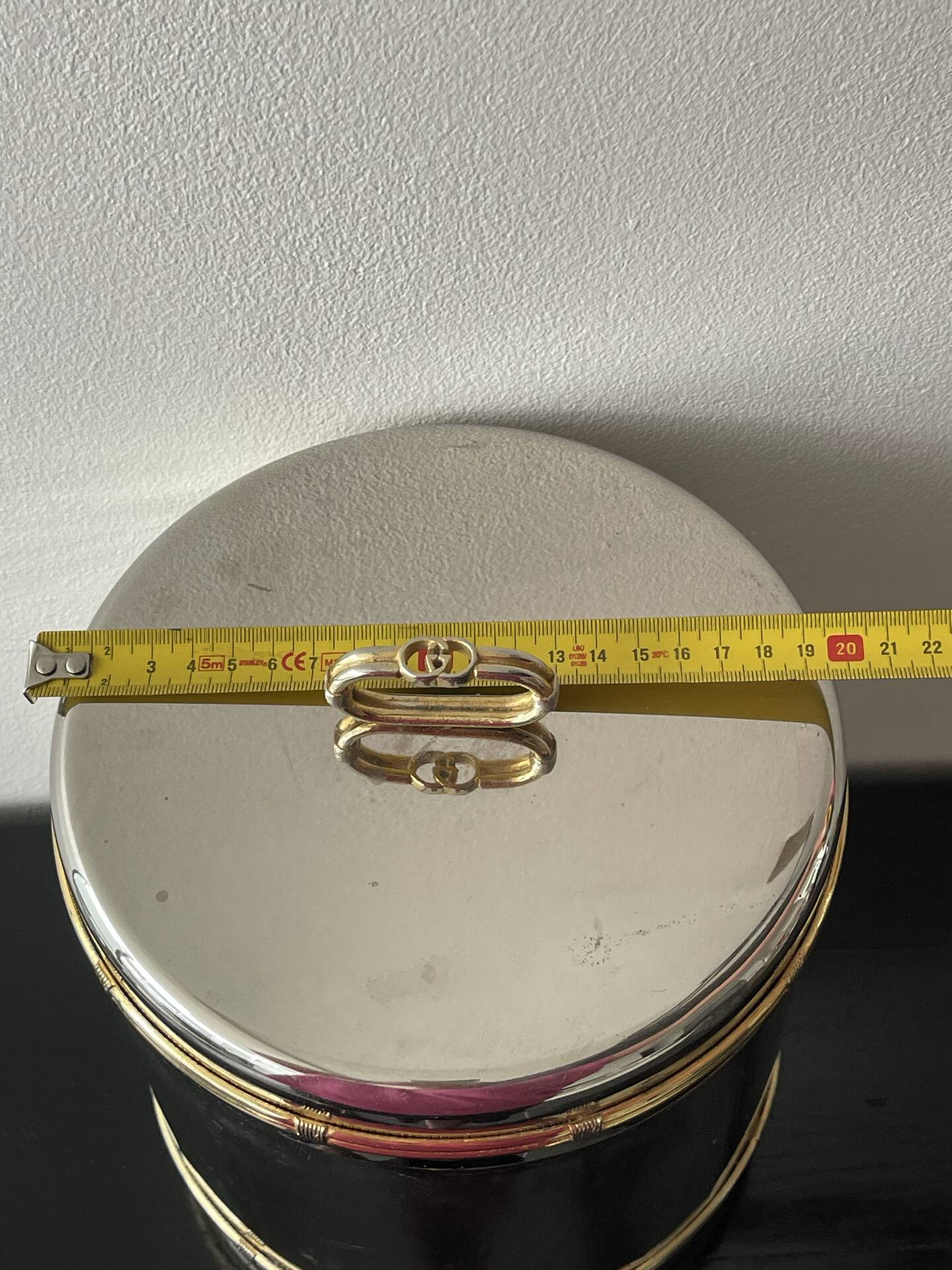 Gucci vintage champagne bucket silver-plated Hollywood Regency