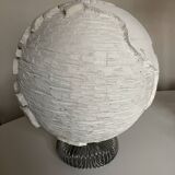 Space Age plaster globe in relief 1960 XXL
