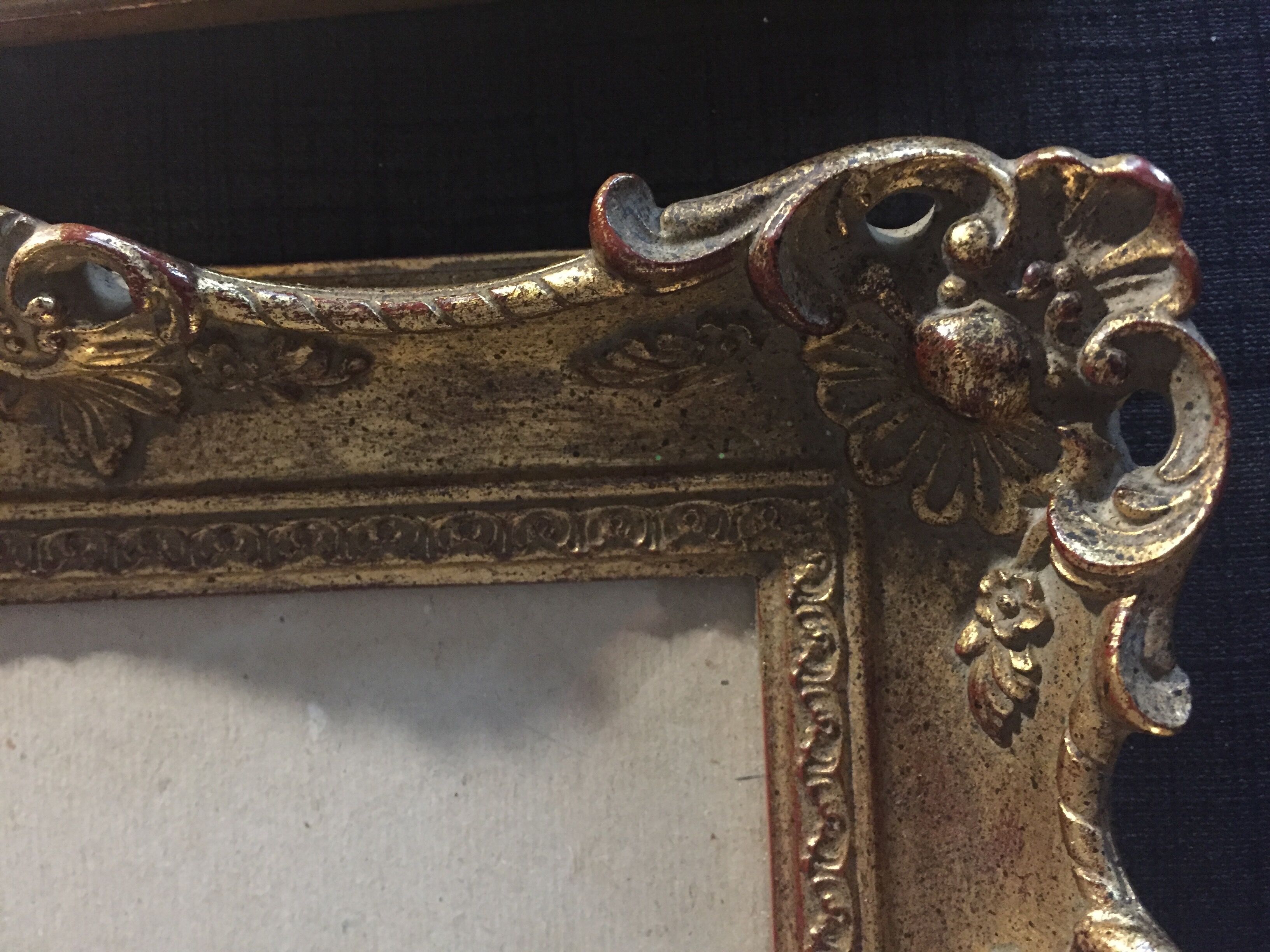 Old gilded frames with mouldings