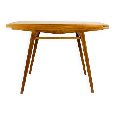 Table de salle à manger extensible restaurée en placage de frêne, 1960