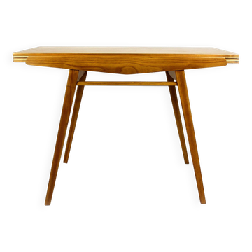 Table de salle à manger extensible restaurée en placage de frêne, 1960