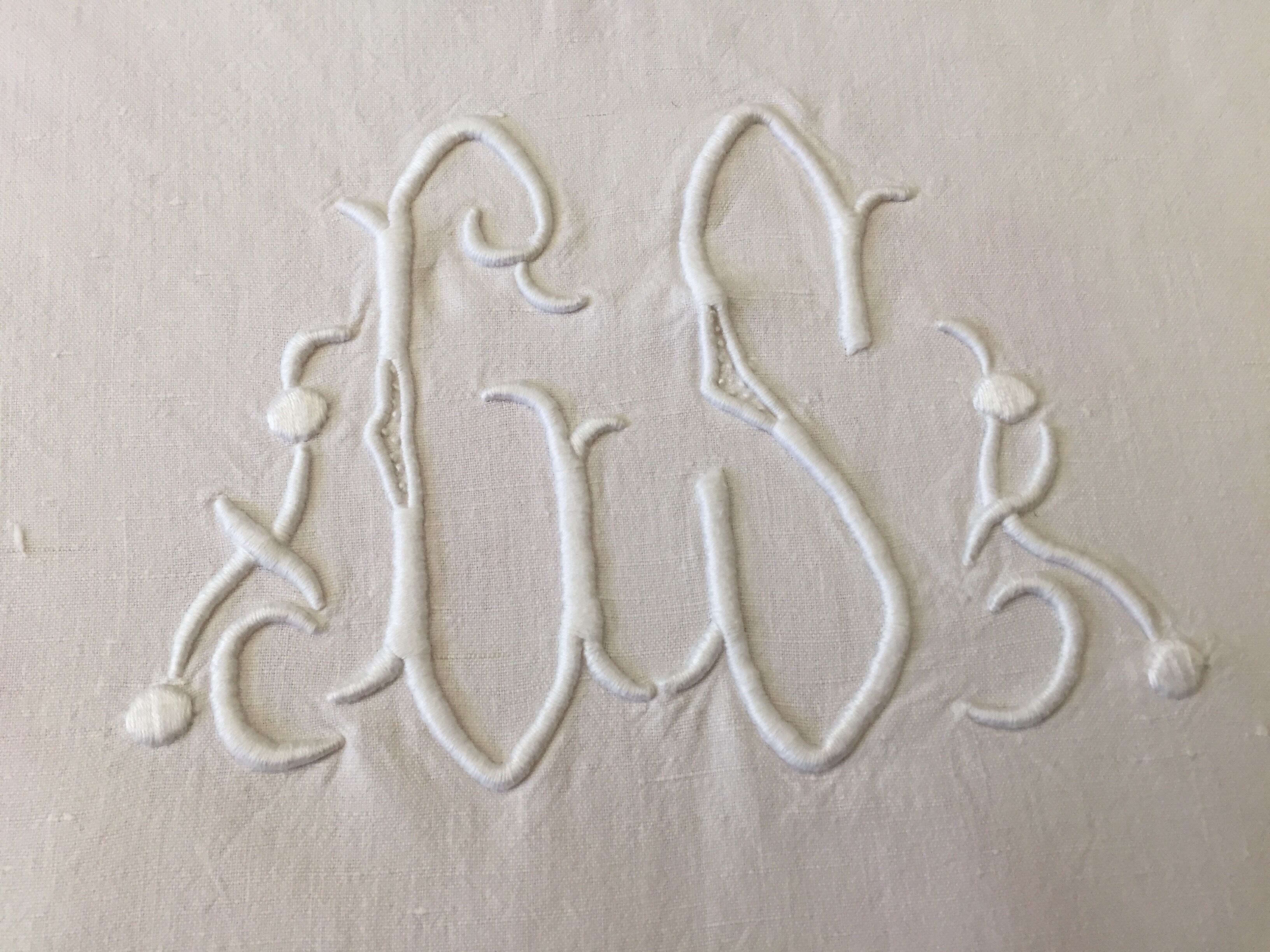 Old sheet, GS monogram