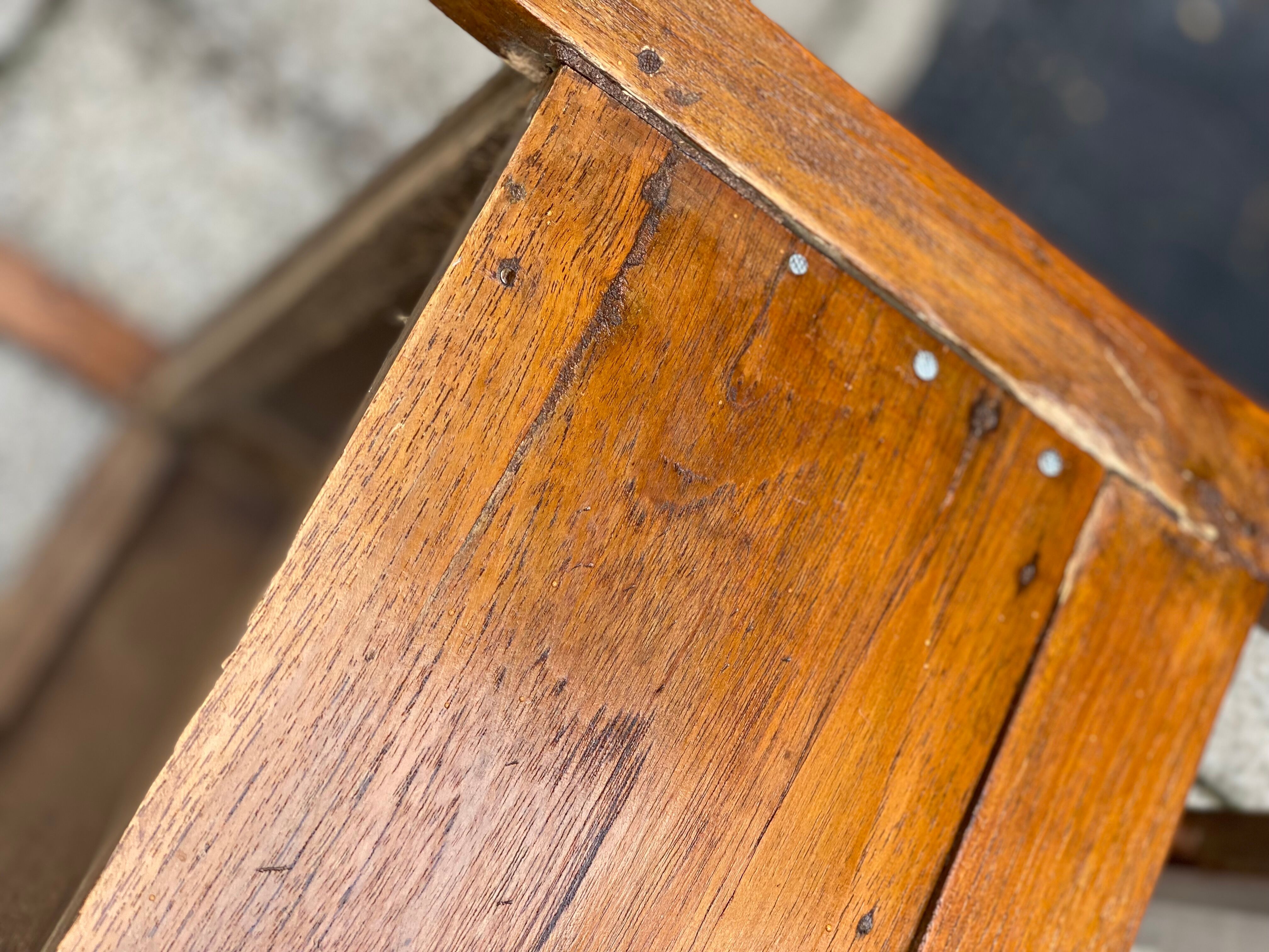 Oak Bamboo Seat Colonial Chairs