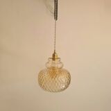 Vintage glass pendant light