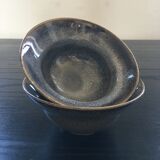 Lot 2 glazed stoneware cups