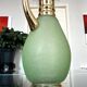 Vintage Carafe in Green and Gold Granite Glass - Vintage Tableware