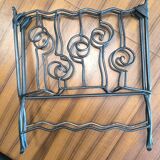 Art Deco wrought iron magazine rack circa 1940