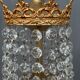 Louis XV style chandelier. Gilded bronze, massive ancient crystal.