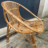 Rattan armchair