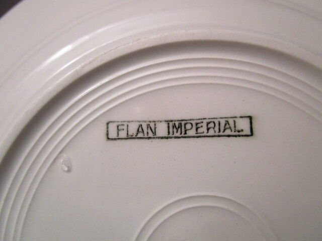 Lot of 13 old dessert plates in lunéville earthenware model "imperial flan"