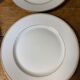 6 assiettes plates porcelaine de Limoges Salmon & Co