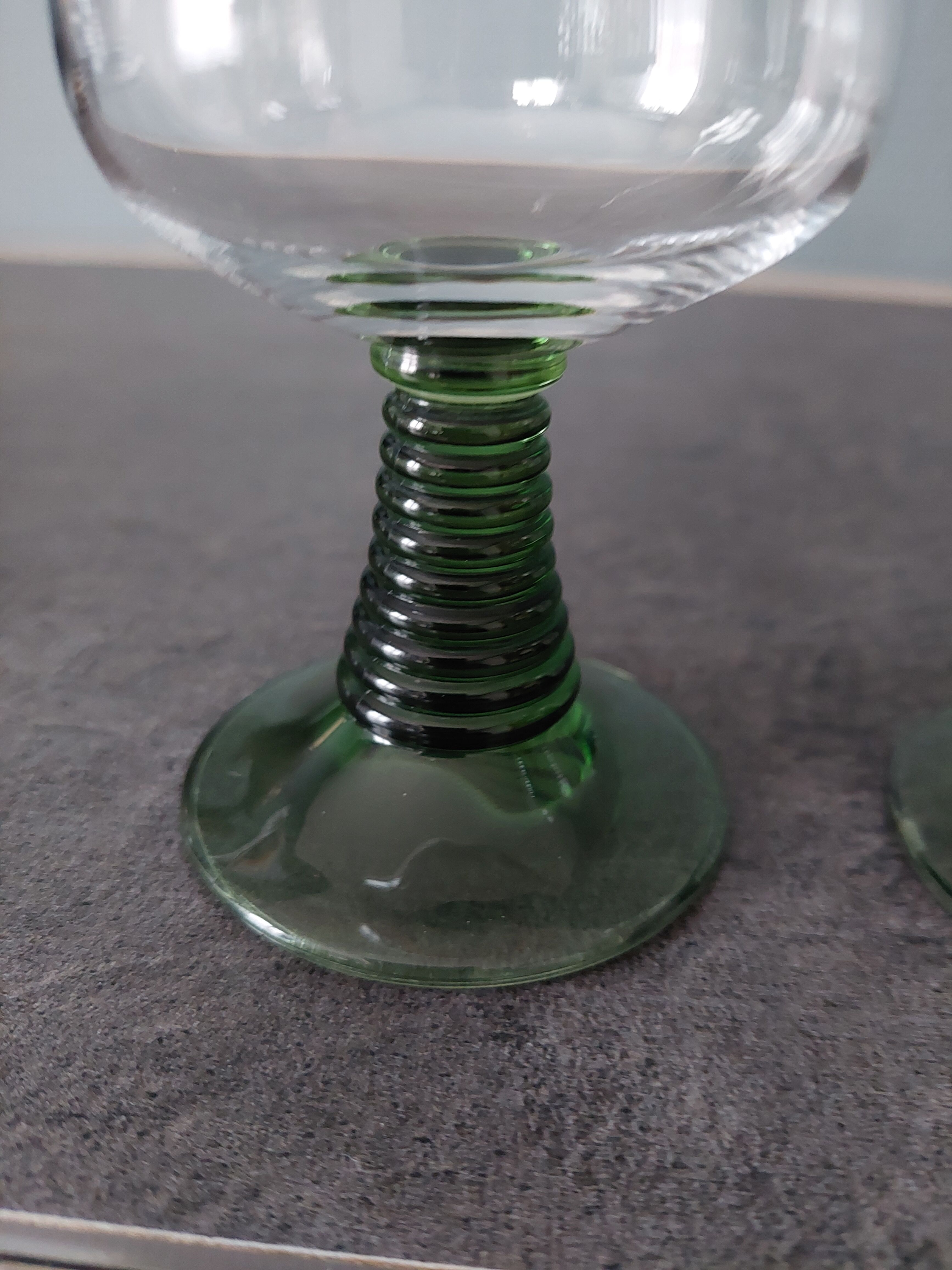 Crystal glasses of Alsace white wine