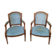 Paire de fauteuils de style Louis XVI