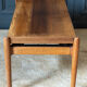 Scandinavian coffee table Smorrebrod with extendable system