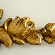 Pediment, gilded bronze, ornament for mirror, piece of furniture, signed Jacquet Grelier
