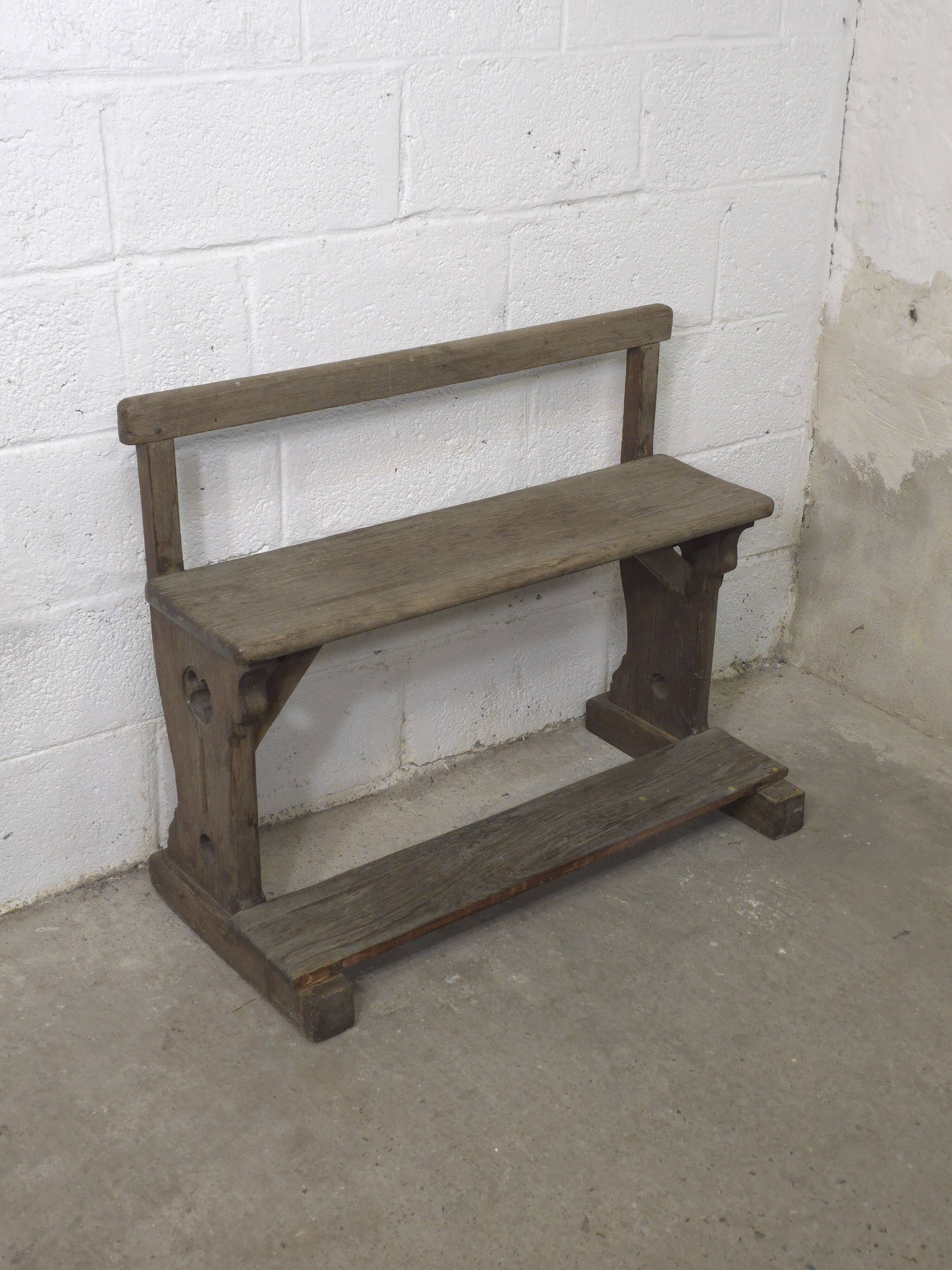 Banc d'école ancien début 20ème