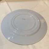 Plat rond en faïence marque hbcm 1930