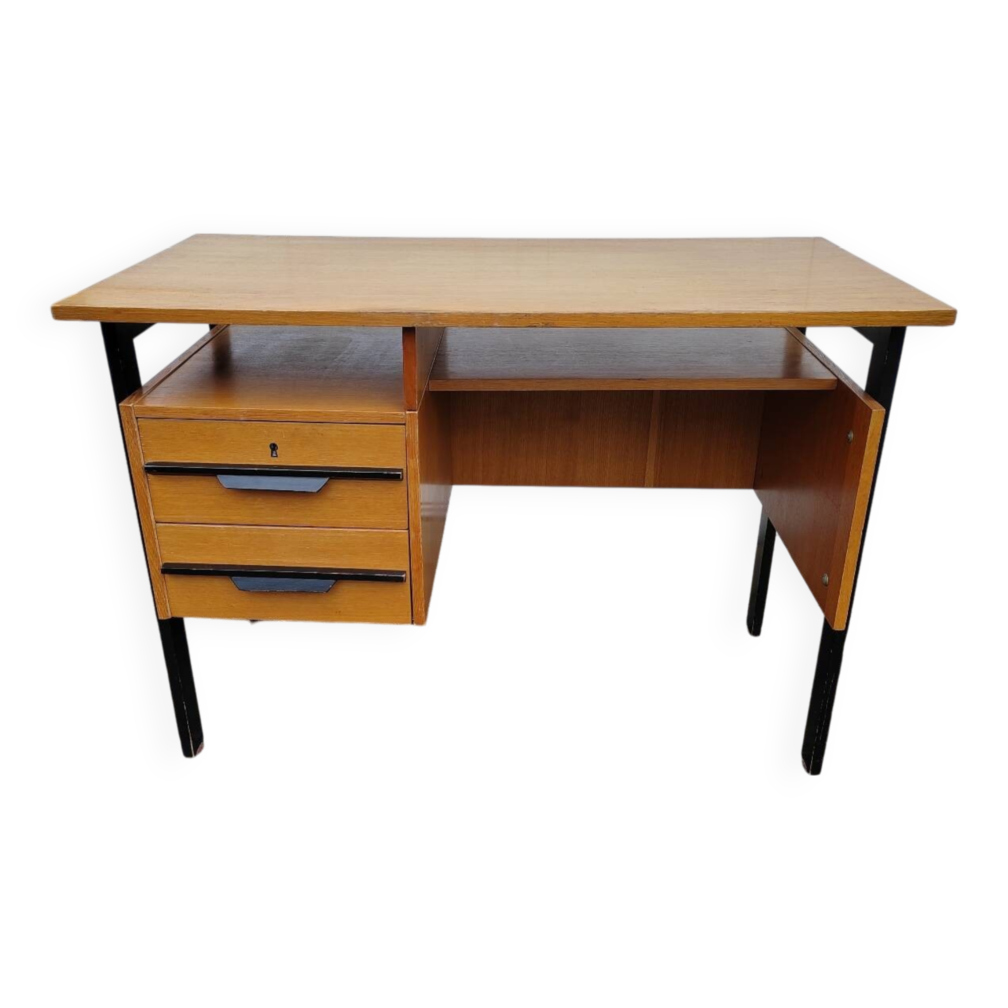 Vintage blond wood desk