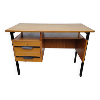 Bureau vintage bois blond