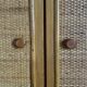 Vintage wardrobe, bamboo and rattan, Maugrion for Roche Bobois, 1980s