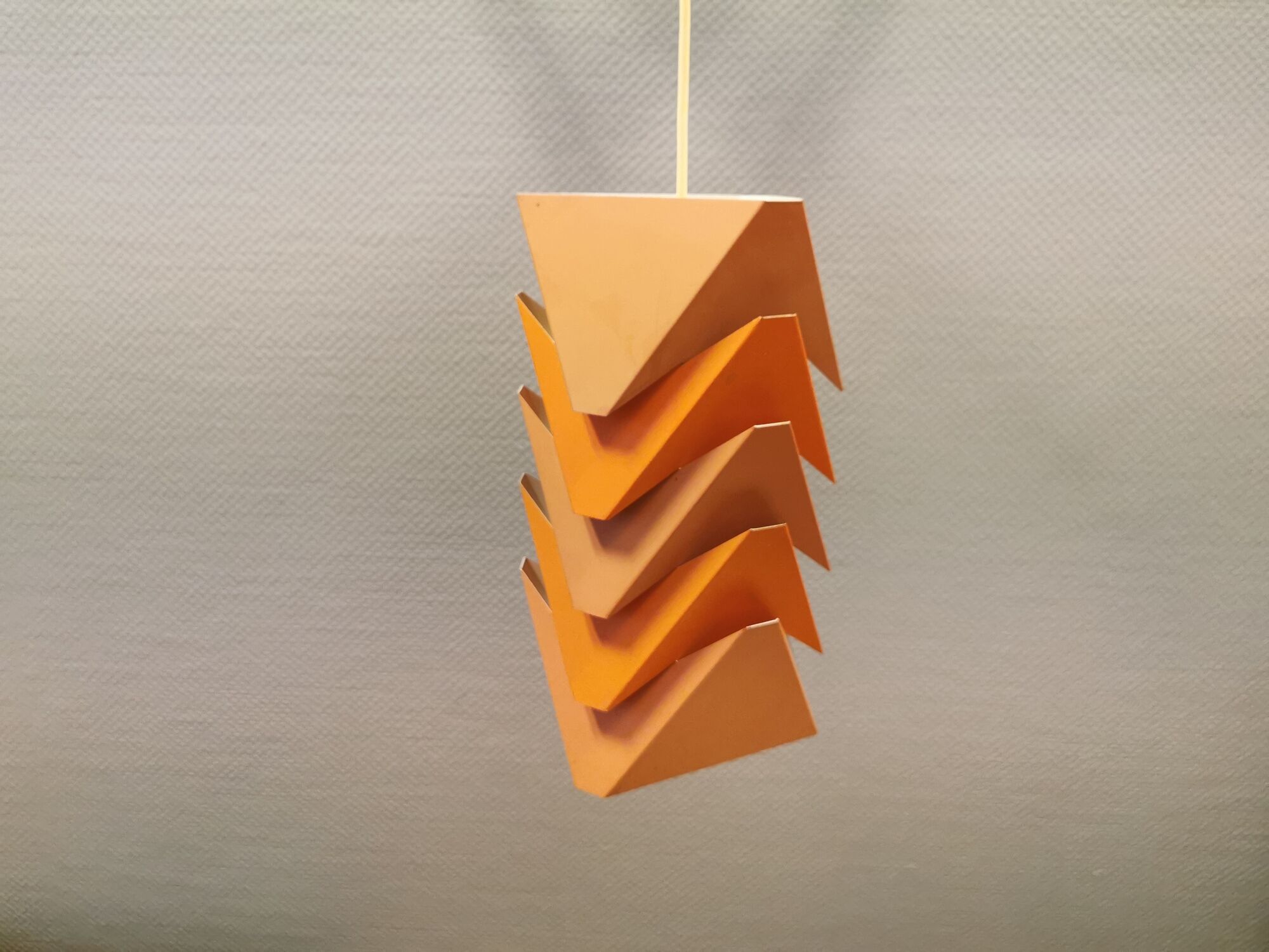 Hanging lamp, designed by the famous Louis Weisdorf, for Danish Lyfa in 1970, model EKKO