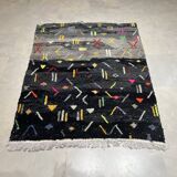 Black Berber carpet156x204cm