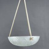 Chandelier / Basin by Noverdy, Silvered Bronze Mount, Art Deco, c. 1930
