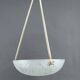 Chandelier / Basin by Noverdy, Silvered Bronze Mount, Art Deco, c. 1930