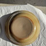 Set of 8 brown-rimmed stoneware deep plates Atelier Saint Simon D19.5