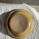 Set of 8 brown-rimmed stoneware deep plates Atelier Saint Simon D19.5