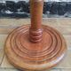 Floor lamp - vintage turned wood side table from the 60s