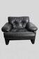 Black leather armchair – Tobia Scarpa for B&B Italia