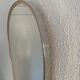 Vintage mirror 1960 rearview mirror aymetric silver - 48 x 33 cm