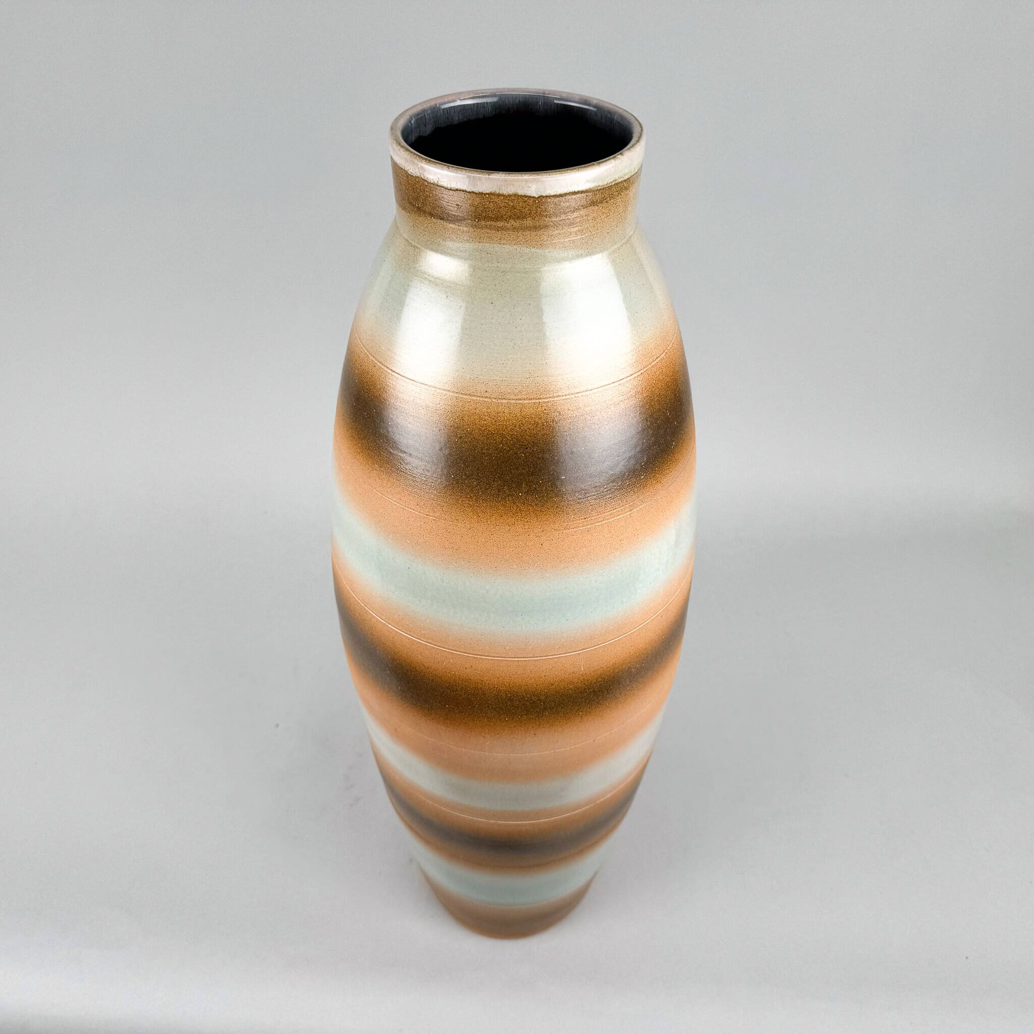 Mid-Century Large Ceramic Floor Vase, Czechoslovakia