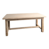 Solid wood farmhouse table with drawer