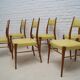 Mid-century Austrian dining chairs, 1950s, set of 6