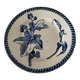 E. Bourgeois Grand Dépôt plant blue decoration washbasin plate